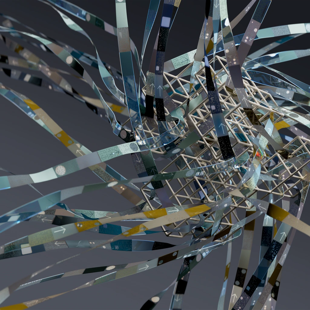 Abstract loop generator scene file preview, Redshift render.