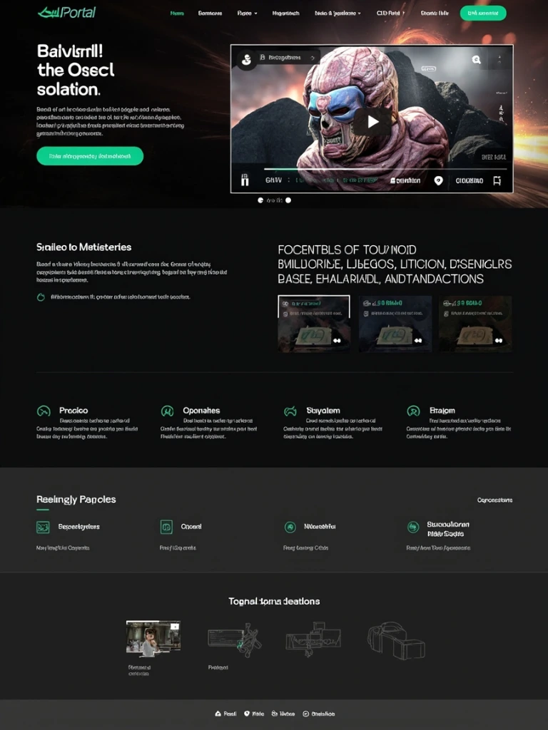 Tutorial player with transcript and download panel
